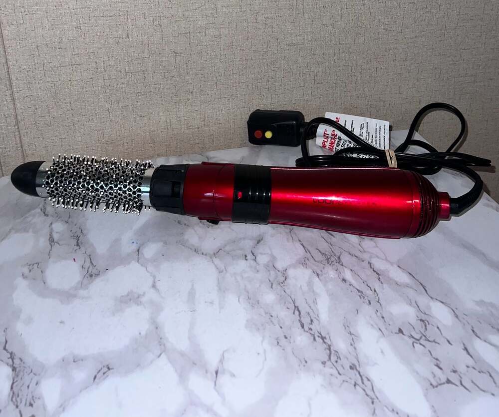 Red Ceramic Rotating Hot Air Brush for Women